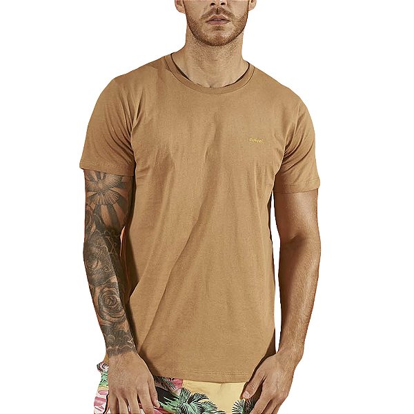Camiseta Colcci Slim Marrom Masculino