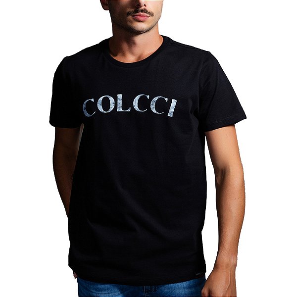 Camiseta Estampada Colcci Slim Preto Masculino