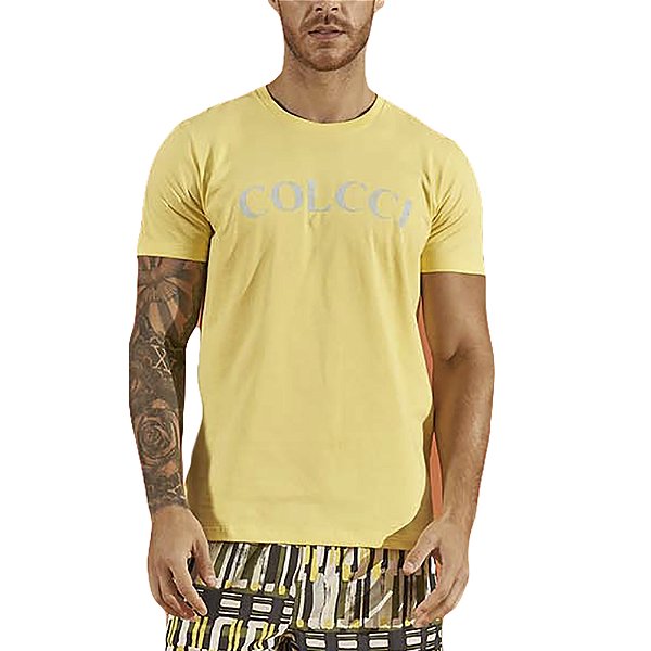 Camiseta Colcci Slim Amarelo Masculino