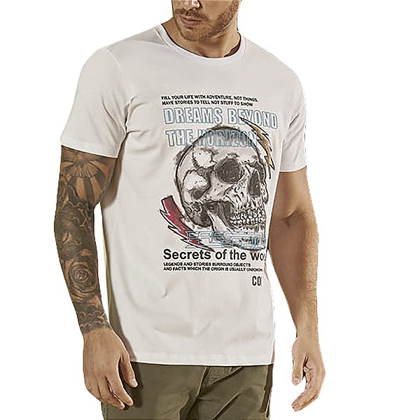 Camiseta Colcci Slim Branco Masculino