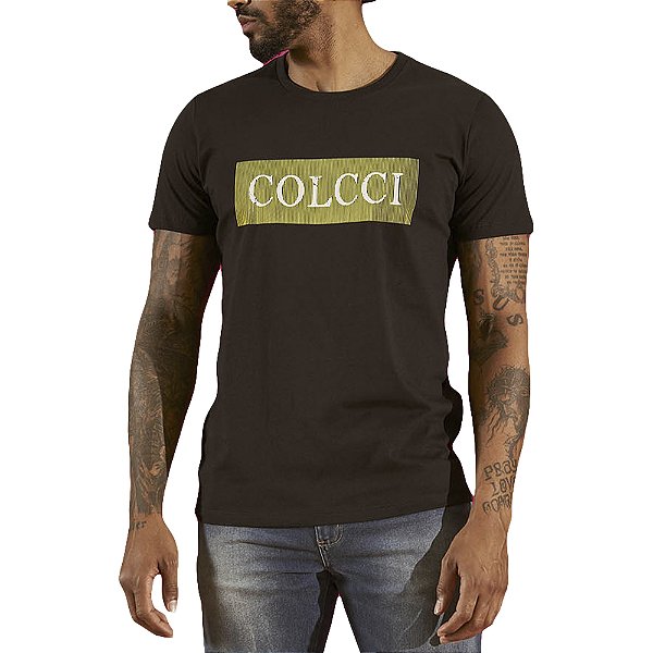 Camiseta Estampada Colcci Slim Preto Masculino