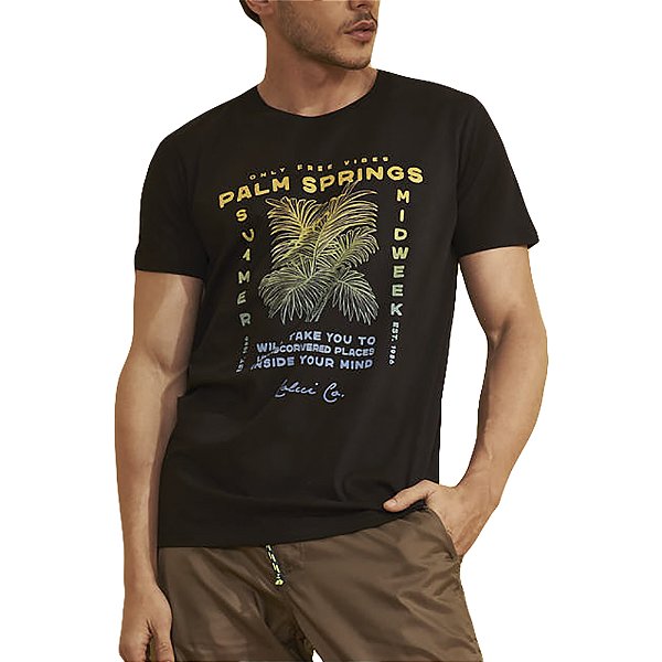 Camiseta Colcci Slim Preto Masculino