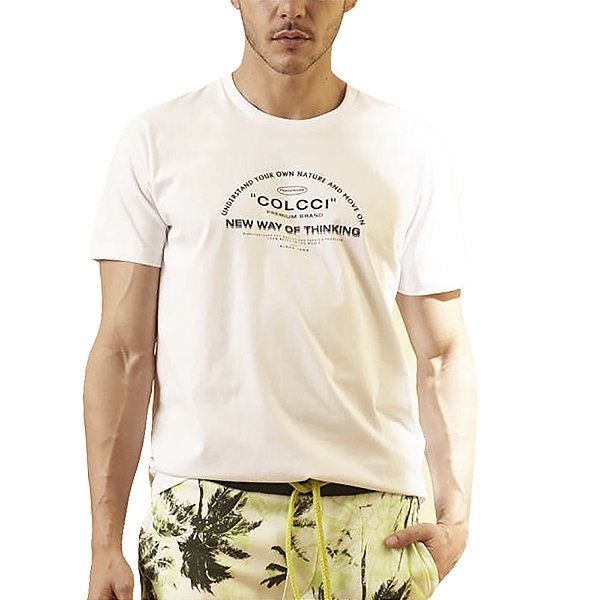 Camiseta Colcci Slim Branco Masculino