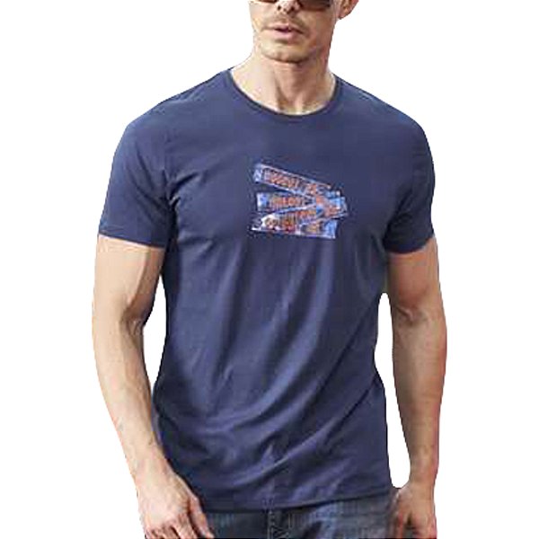 Camiseta Colcci Azul Masculino