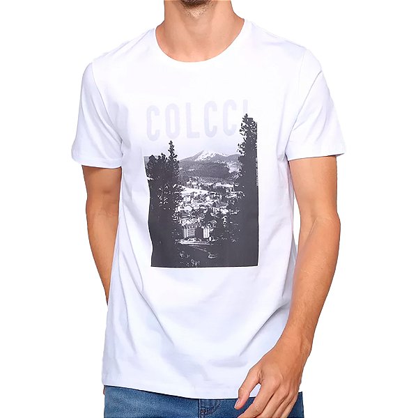 Camiseta Colcci Slim VE23 Branco Masculino