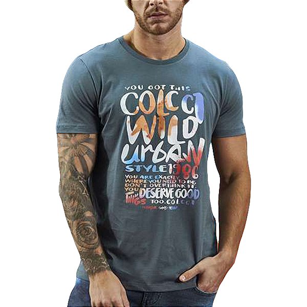 Camiseta Colcci Slim Cinza Masculino