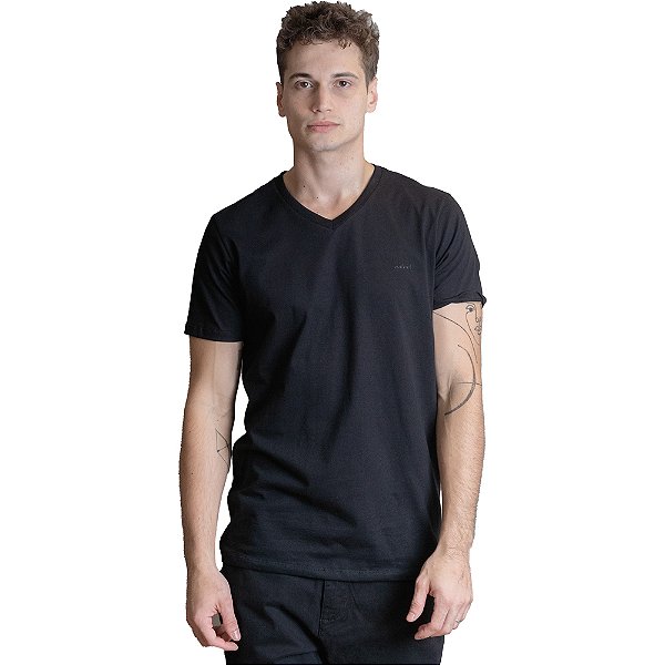 Camiseta Colcci Basic Slim VE23 Preto Masculino