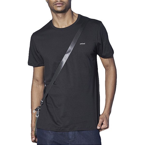 Camiseta Colcci Basic Slim PRI23 Preto Masculino