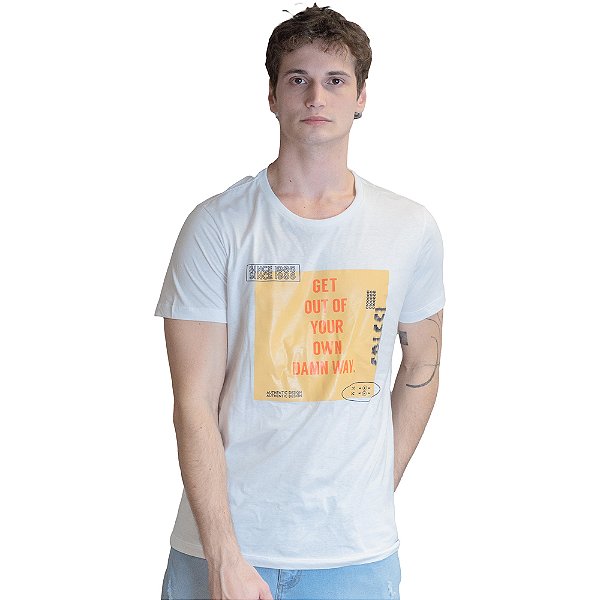 Camiseta Colcci Slim Authentic VE23 Branco Masculino
