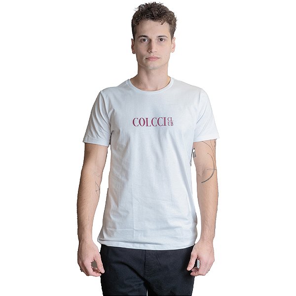 Camiseta Colcci Club Slim VE23 Branco Masculino