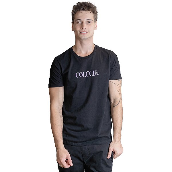 Camiseta Colcci Club Slim VE23 Preto Masculino