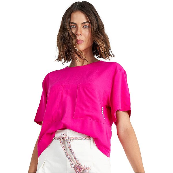 Blusa Colcci Loose P23 Rosa Feminino