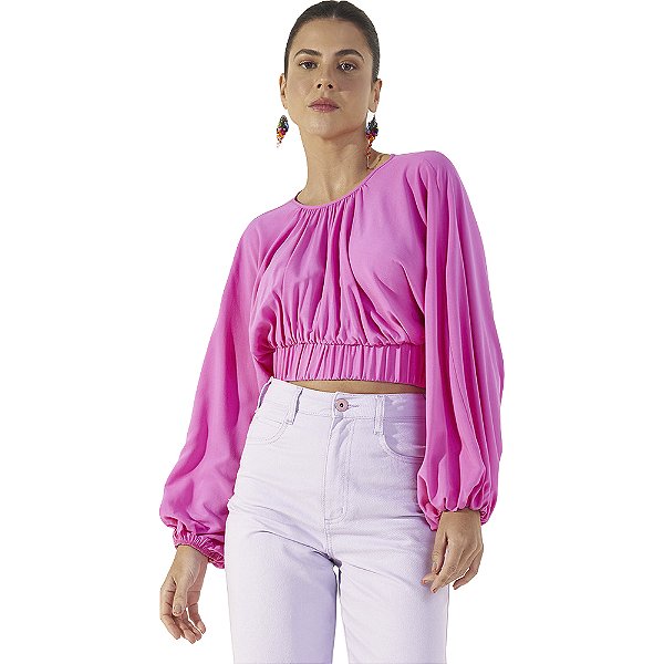 Blusa Colcci Loose P23 Rosa Feminino