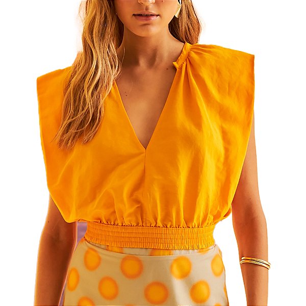 Blusa Linho Forum Laranja Feminina