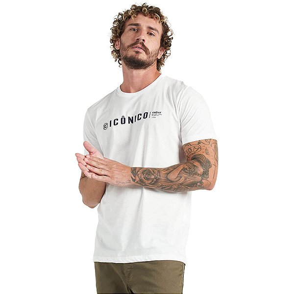 Camiseta Colcci Icônico V23 Off White Masculino