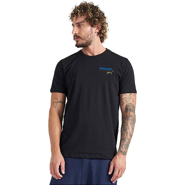 Camiseta Colcci Creativity P23 Preto Masculino