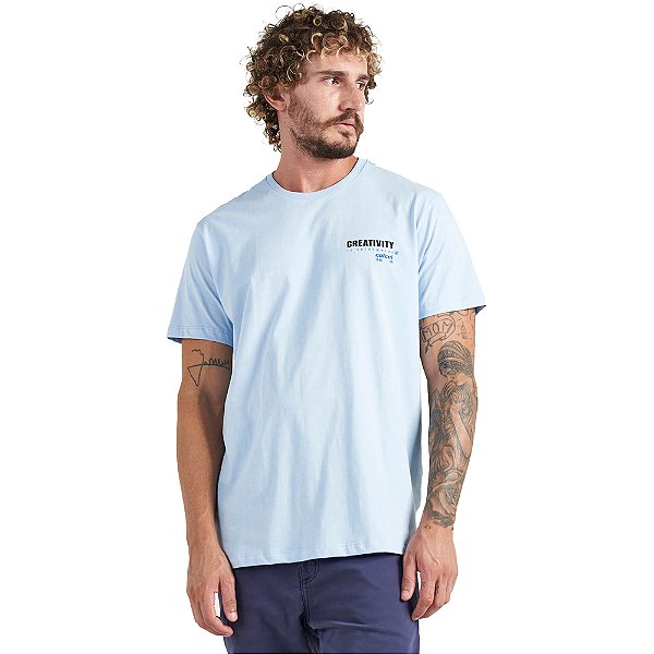Camiseta Colcci Creativity V23 Azul Masculino