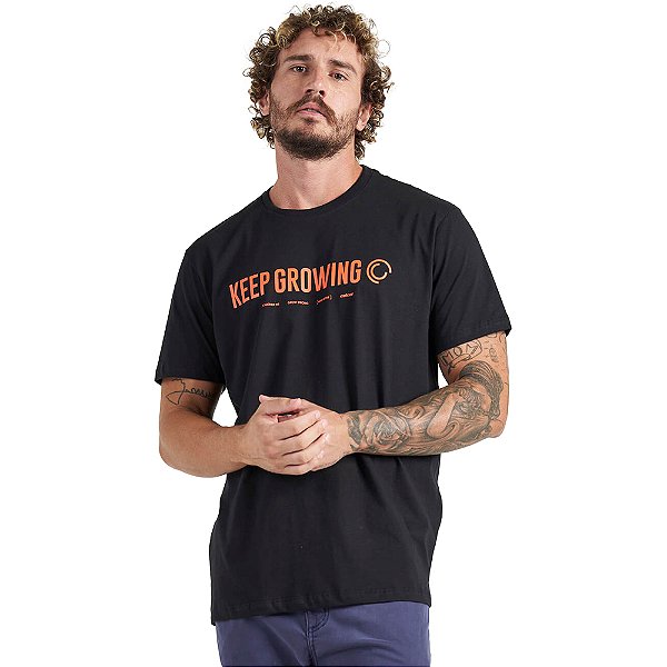 Camiseta Colcci Keep Growing P23 Preto Masculino
