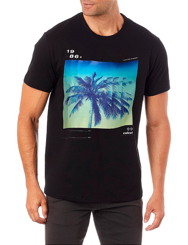 Camiseta Colcci Summer P23 Preto Masculino