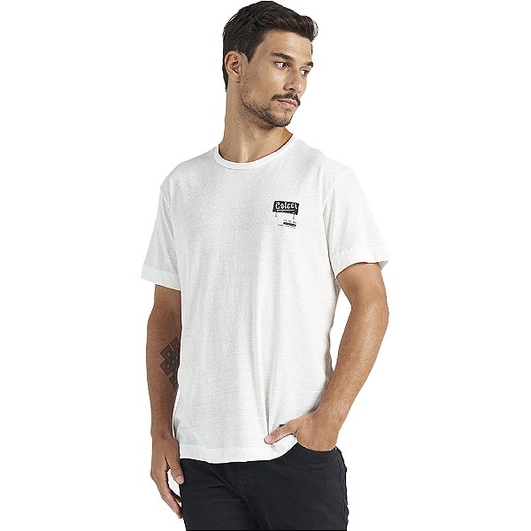 Camiseta Estampada Colcci V23 Off White Masculino