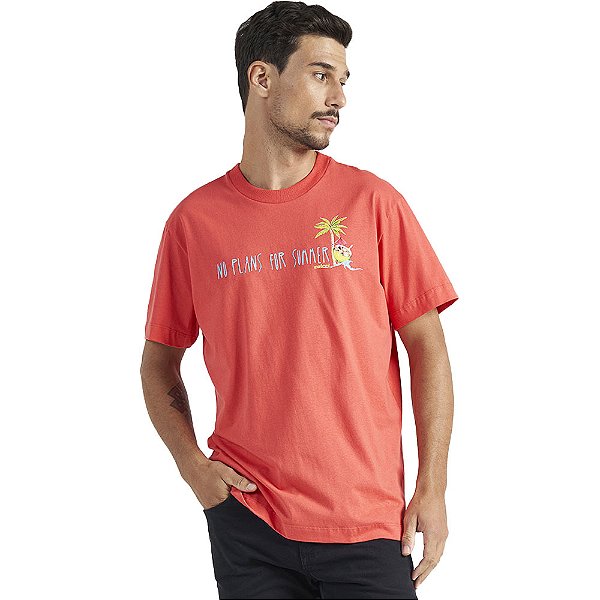 Camiseta Colcci Summer V23 Vermelho Masculino