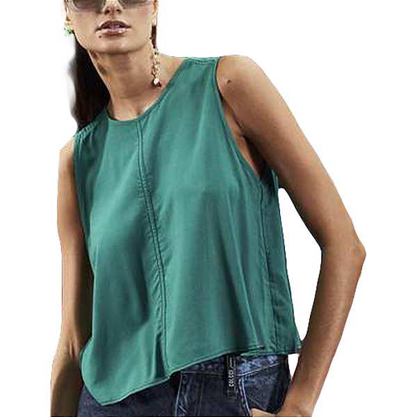 Regata Colcci Comfort Verde Feminino