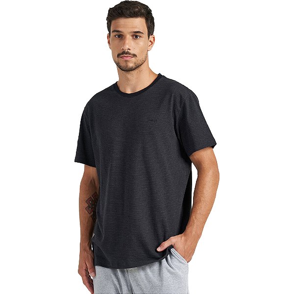 Camiseta Jacquard Colcci P23 Preto Masculino