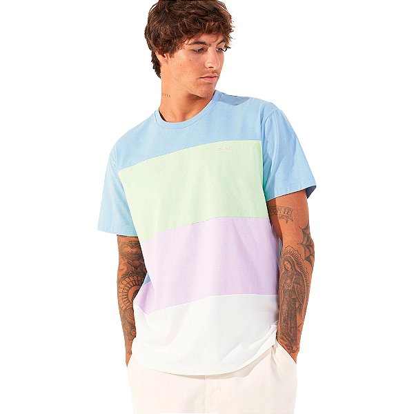Camiseta Colcci Multi Colors P23 Azul Masculino