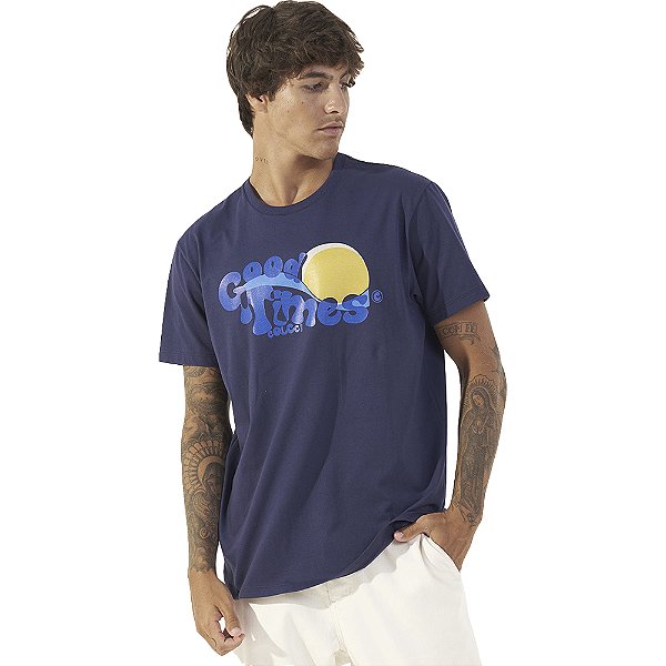 Camiseta Colcci Good Times P23 Marinho Masculino