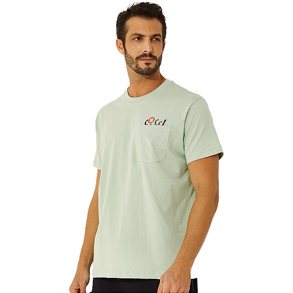 Camiseta Colcci Com Bolso V23 Verde Masculino