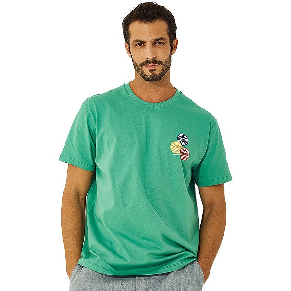 Camiseta Colcci Hexa V23 Verde Masculino