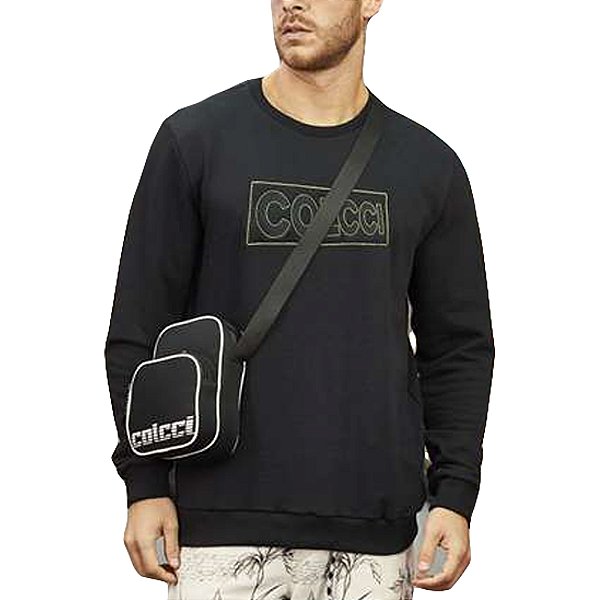Blusão Moletom Colcci Preto Masculino