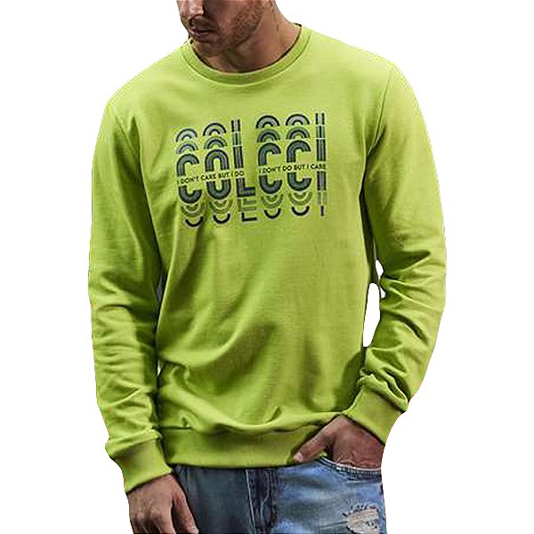 Blusão Moletom Colcci Slim Verde Masculino