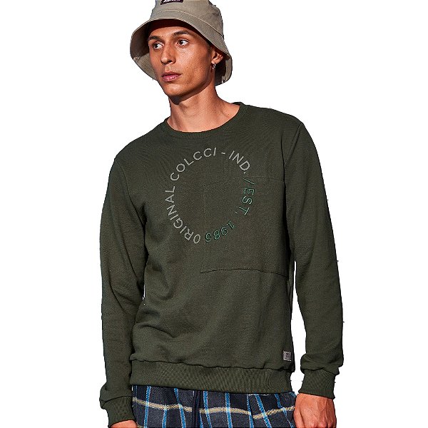 Moletom Colcci Slim Verde Masculino