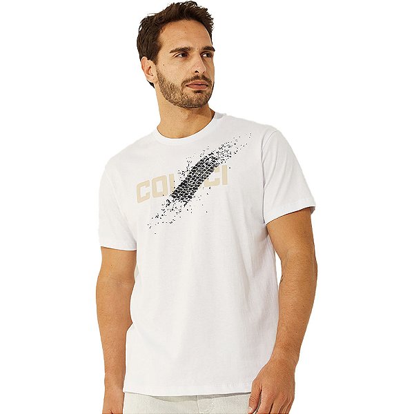 Camiseta Colcci Road V23 Branco Masculino