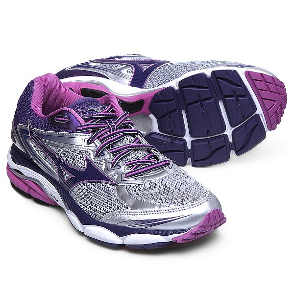 Tênis Mizuno Wave Ultima 8 Prata/Roxo