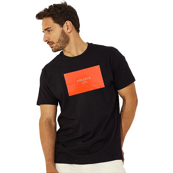 Camiseta Colcci 1986 AV23 Preto Masculino