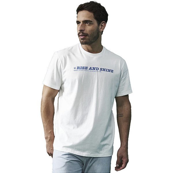 Camiseta Colcci Rise and Shine AV23 Off White Masculino