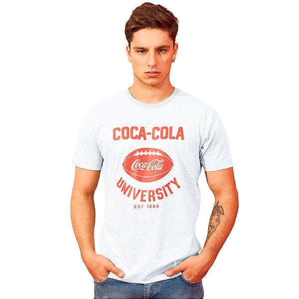 Camiseta Coca Cola University V23 Branco Masculino