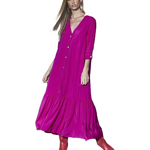 Vestido Colcci Loose Rosa Feminino