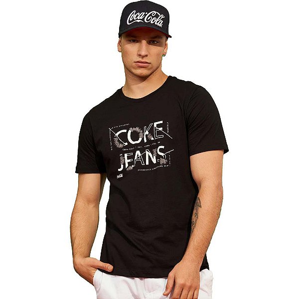 Camiseta Coca Cola Something New V23 Masculino Preto