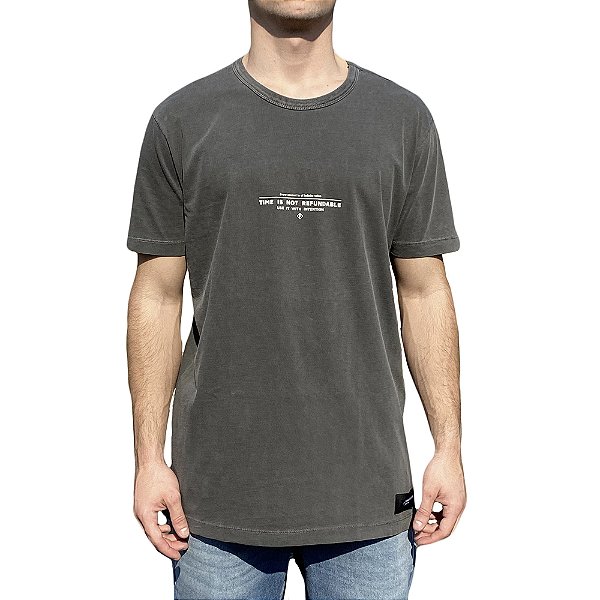 Camiseta Forum Slim Chumbo Masculino