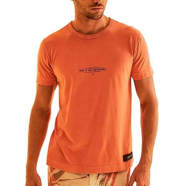 Camiseta Forum Slim Laranja Masculino