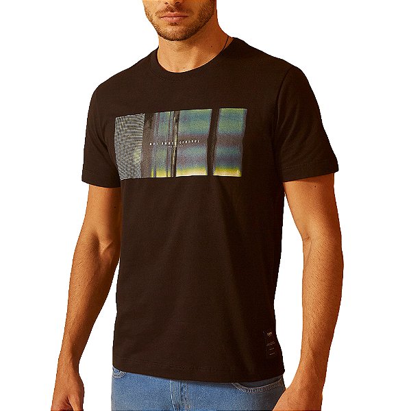 Camiseta Forum Slim Preto Masculino