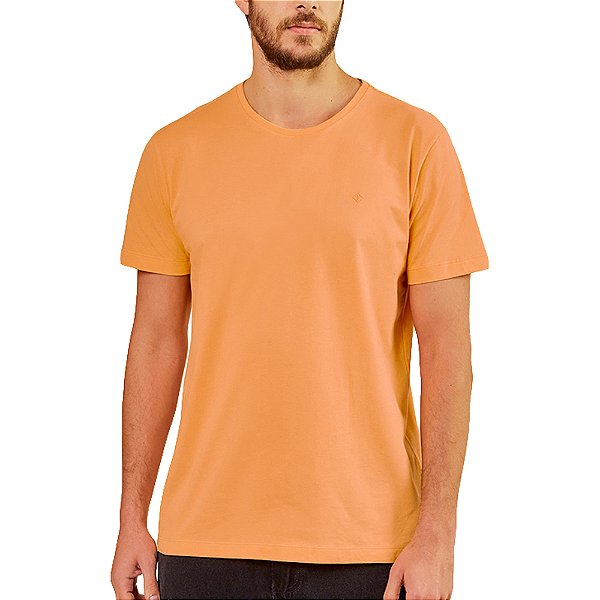 Camiseta Forum Slim Laranja Masculino