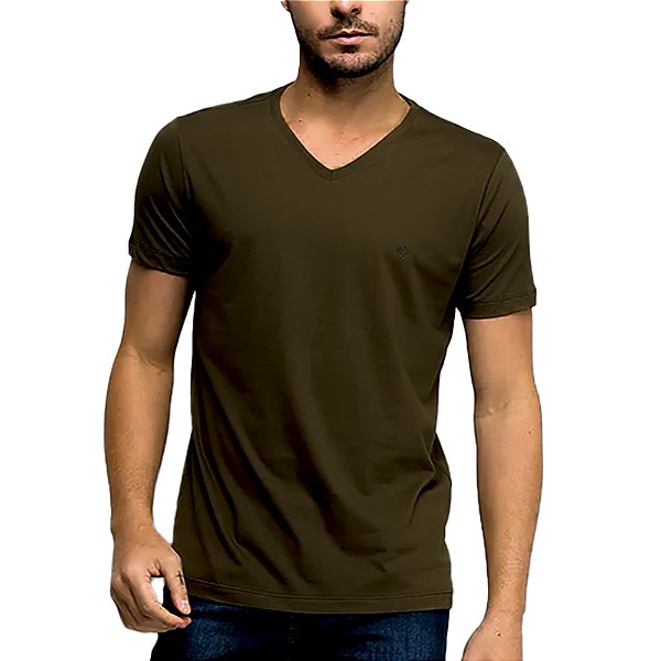 Camiseta Forum Slim Verde Masculino