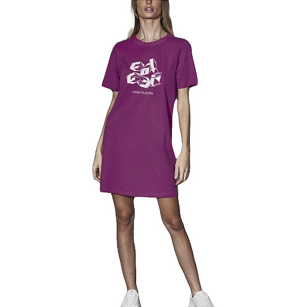 Vestido Colcci Shirt Dress Rosa Feminino