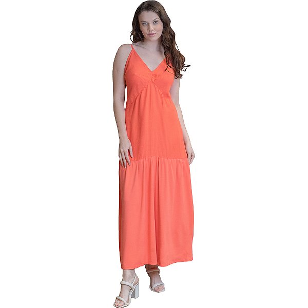 Vestido Linho Forum Laranja Feminino