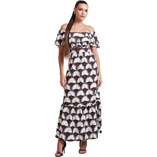 Vestido Linho Forum Marrom Feminino