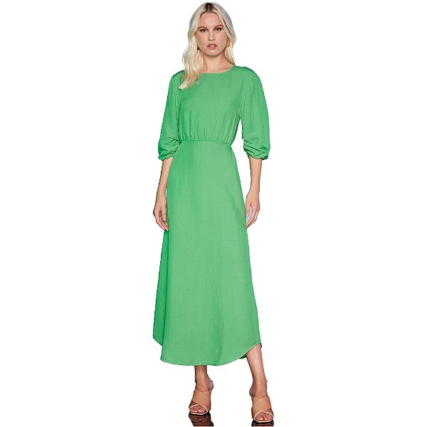 Vestido Linho Forum Verde Feminino